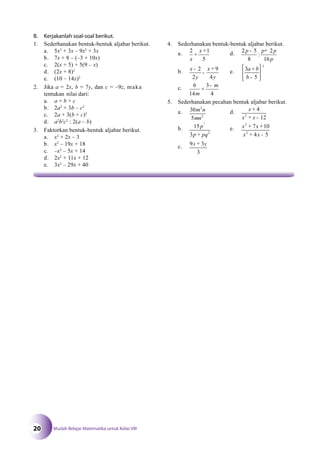 Matematika SMP Kelas 8