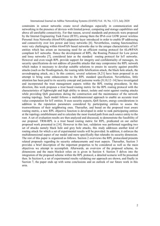 Trustbased Routing Metric for RPL Routing Protocol in the Internet of ...