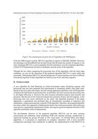 MCCVA: A NEW APPROACH USING SVM AND KMEANS FOR LOAD BALANCING ON CLOUD ...