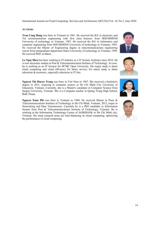 MCCVA: A NEW APPROACH USING SVM AND KMEANS FOR LOAD BALANCING ON CLOUD ...