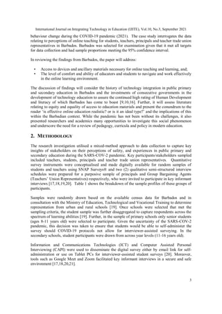 Perceptions of Online Teaching and Learning During the Covid-19 ...