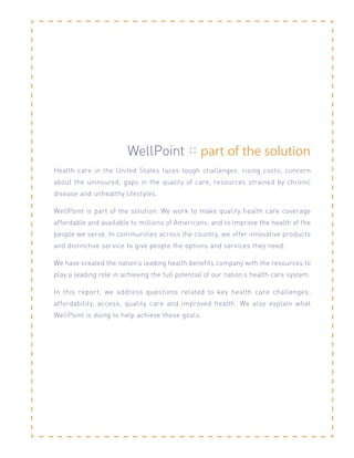 WellPoint 2004 summary annual report | PDF
