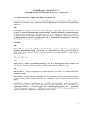 WellPoint2000 annual report