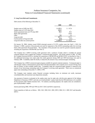 WellPoint2000 annual report