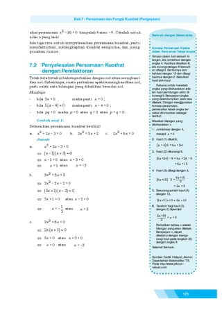Matematika SMP Kelas 9