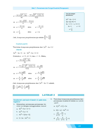 Matematika SMP Kelas 9