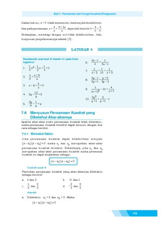 Matematika SMP Kelas 9