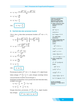 Matematika SMP Kelas 9