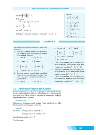 Matematika SMP Kelas 9