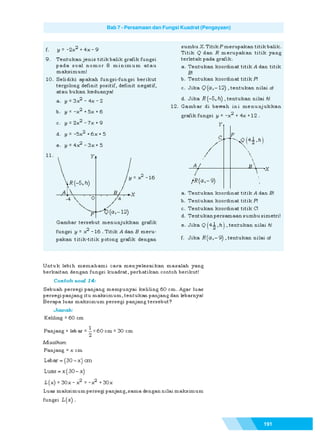 Matematika SMP Kelas 9
