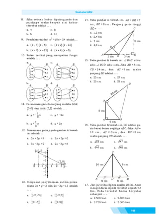 Matematika SMP Kelas 9