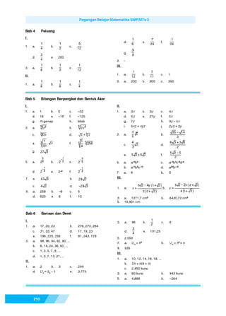 Matematika SMP Kelas 9