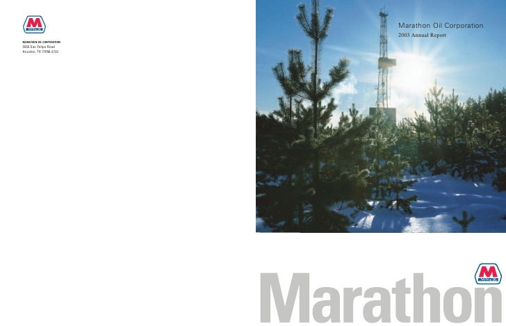 marathon oil 2003 annual
