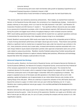 marathon oil   	  2nd Quarter 2004