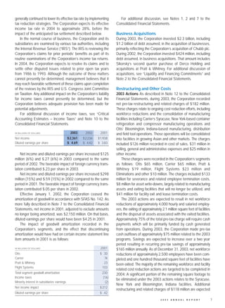 united technologies 2003 Annual English