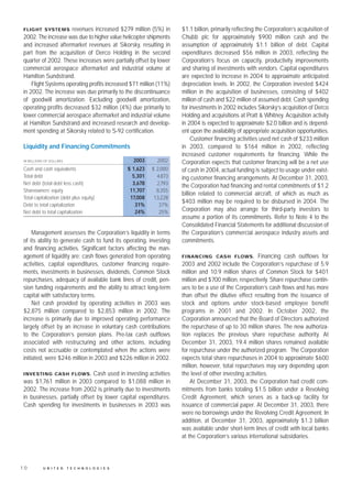 united technologies 2003 Annual English