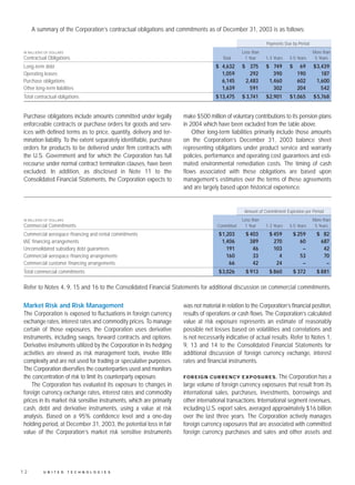 united technologies 2003 Annual English