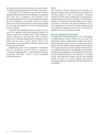 united technologies 2003 Annual English