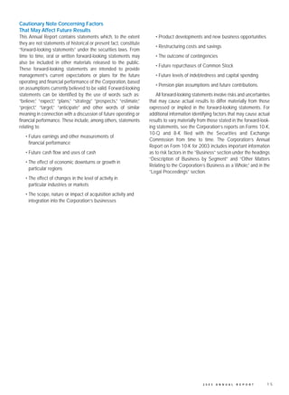 united technologies 2003 Annual English