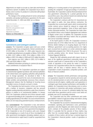 united technologies 2003 Annual English