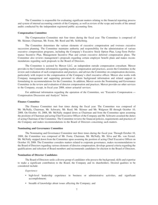 walgreen 2008 Proxy Statement