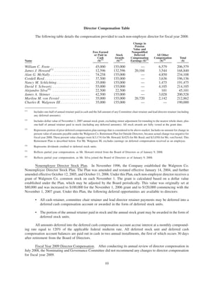 walgreen 2008 Proxy Statement