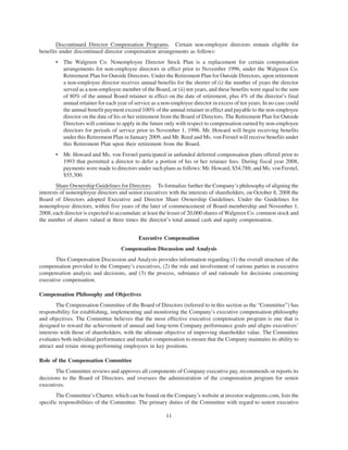 walgreen 2008 Proxy Statement