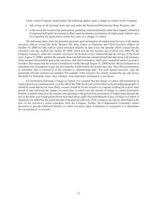 walgreen 2008 Proxy Statement