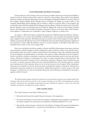 walgreen 2008 Proxy Statement