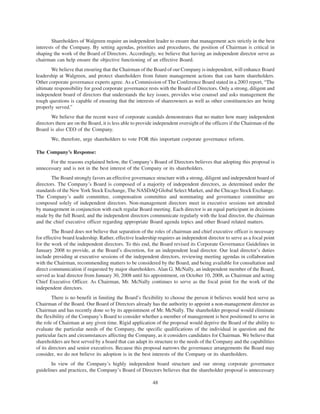 walgreen 2008 Proxy Statement