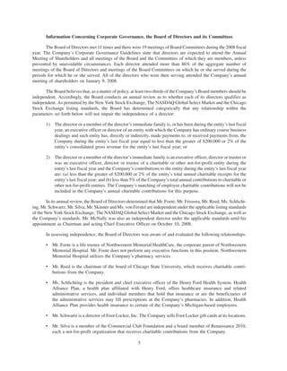 walgreen 2008 Proxy Statement