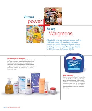 walgreen 2007 Annual Report