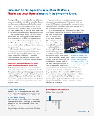 walgreen 2005 Annual Report