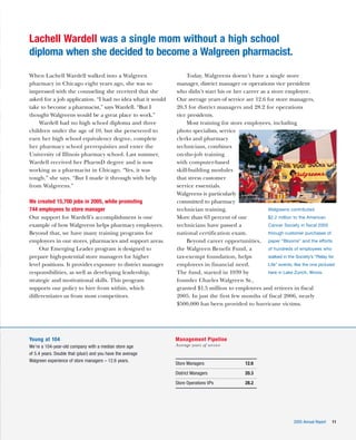 walgreen 2005 Annual Report