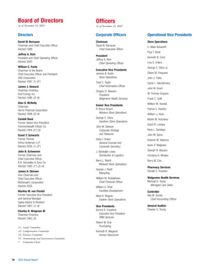 walgreen 2005 Annual Report