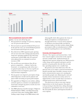 walgreen 2005 Annual Report