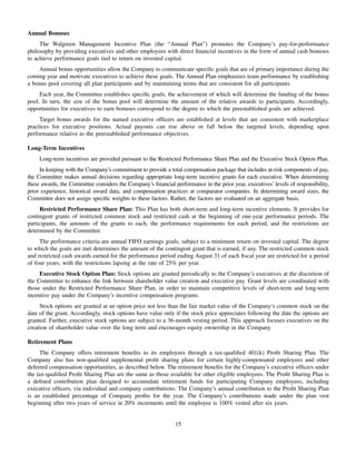 walgreen 2005 Proxy Statement