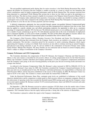 walgreen 2005 Proxy Statement