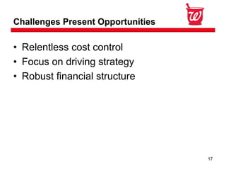 Walgreen Co. Fourth Quarter 2008 Earnings 
