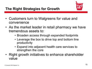 Walgreen Co.Third Quarter 2008 Earnings Conference