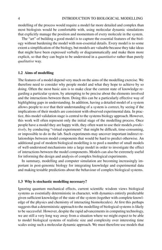 Indirect Hard Modelling Stochastic modelling for systems biology Second Edition Wilkinson | PDF