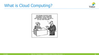 16| Vidyo Inc. Proprietary, Confidential & Patent Pending Information |9/1/2015
What is Cloud Computing?
 
