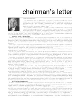 metlife 2003 Annual Report