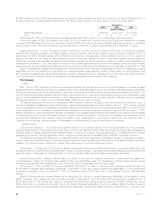 metlife 2003 Annual Report