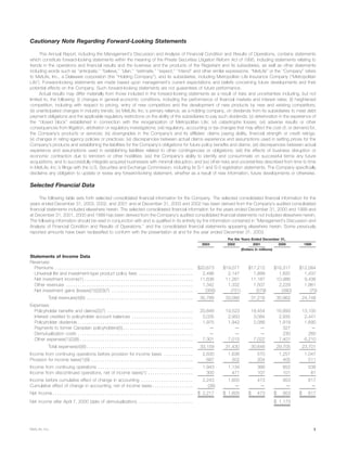metlife 2003 Annual Report