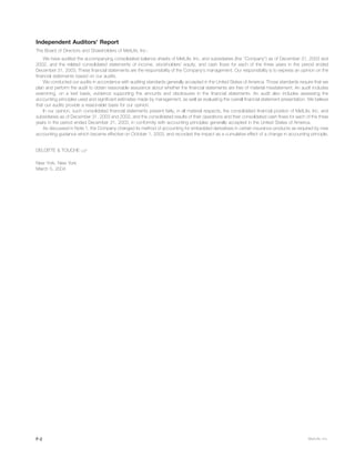 metlife 2003 Annual Report