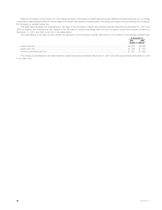 metlife 	2001 Annual Report