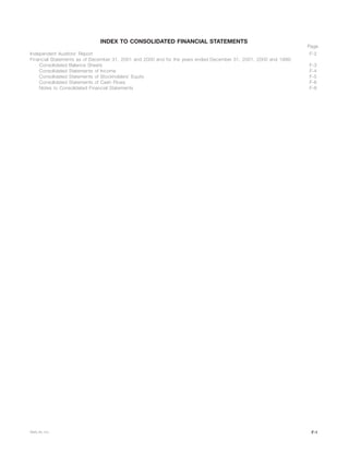 metlife 	2001 Annual Report