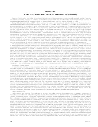 metlife 	2001 Annual Report