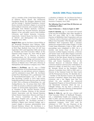 metlife Proxy Statement2006